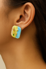 Floral Enamel Earrings