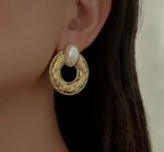Pearl Hoop Earrings