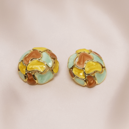 multicolor-enamel-stud-earrings